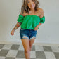 Backwoods Babe Blouse in Green