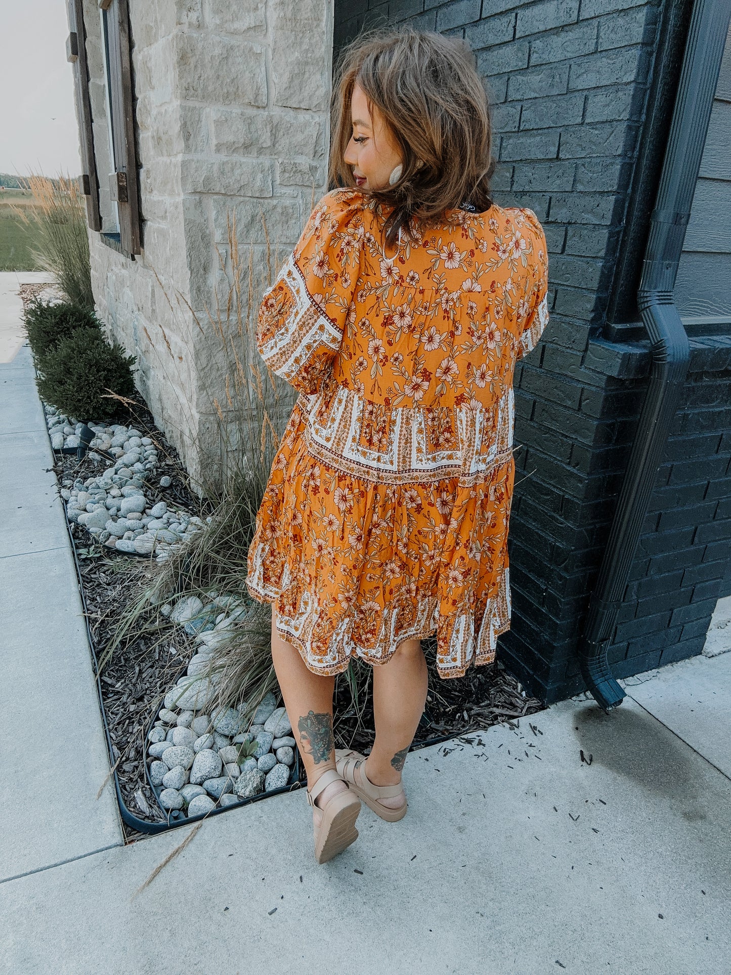 Blushing All The Way Home Dress in Autumn