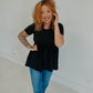Tennessee Whiskey Black Babydoll Tunic