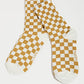 Sladen Mustard Checkered Socks
