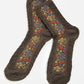 Ambretta Vintage Floral Socks in Charcoal