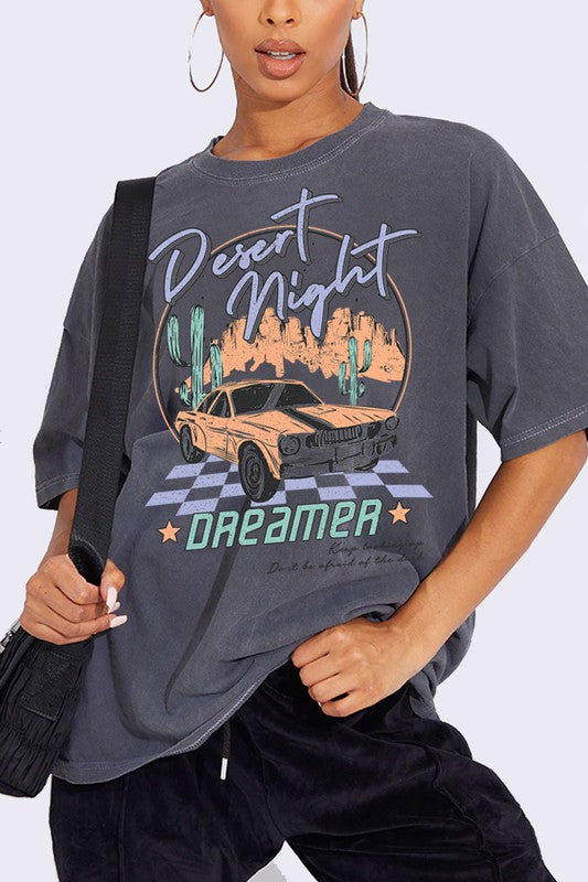 Desert Nights Dreamer Graphic in Mineral Charcoal