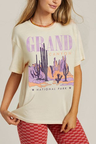 Grand Canyon Graphic in Mineral Oatmeal