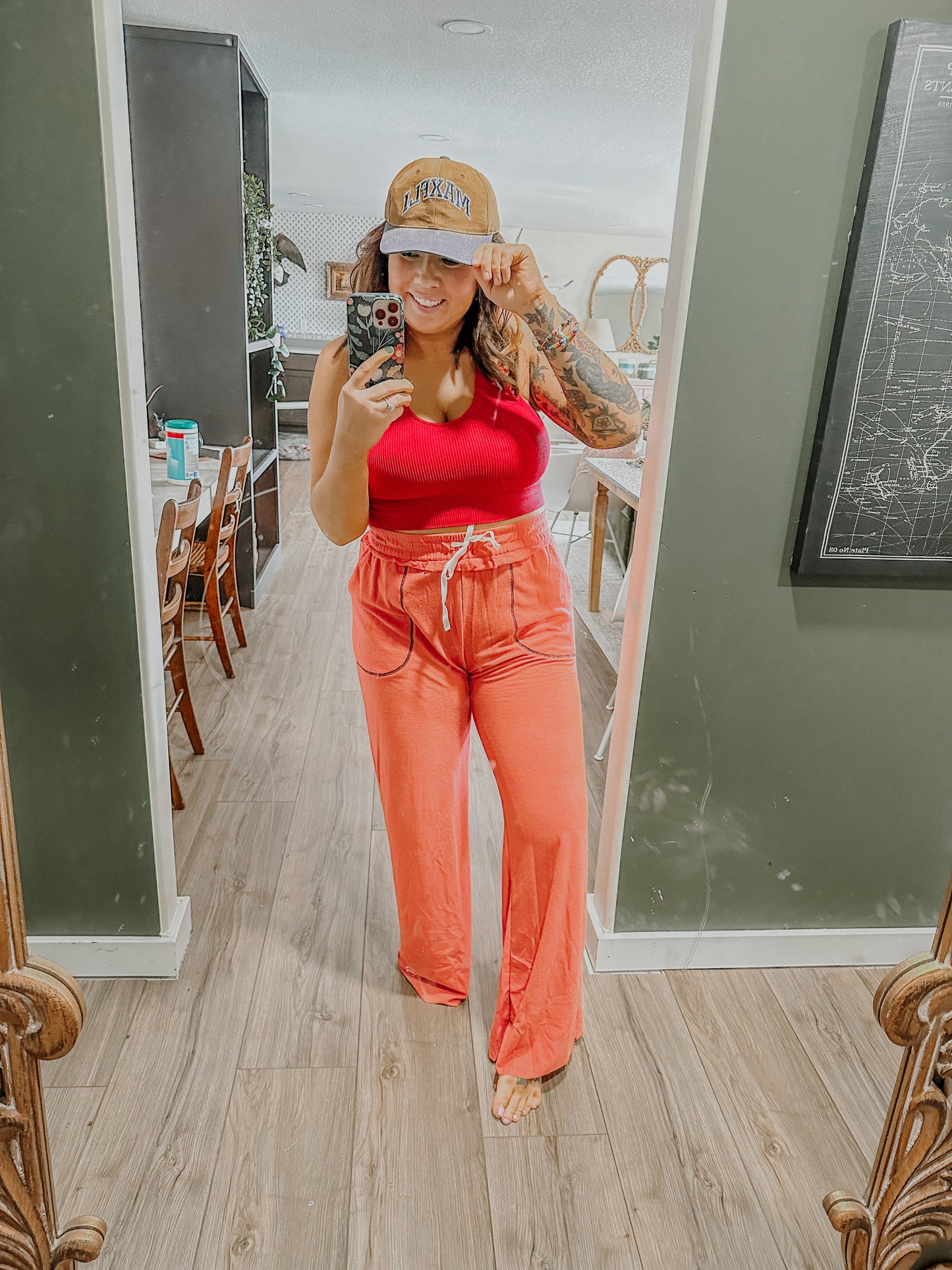 Move Along Lounge Pants in Coral