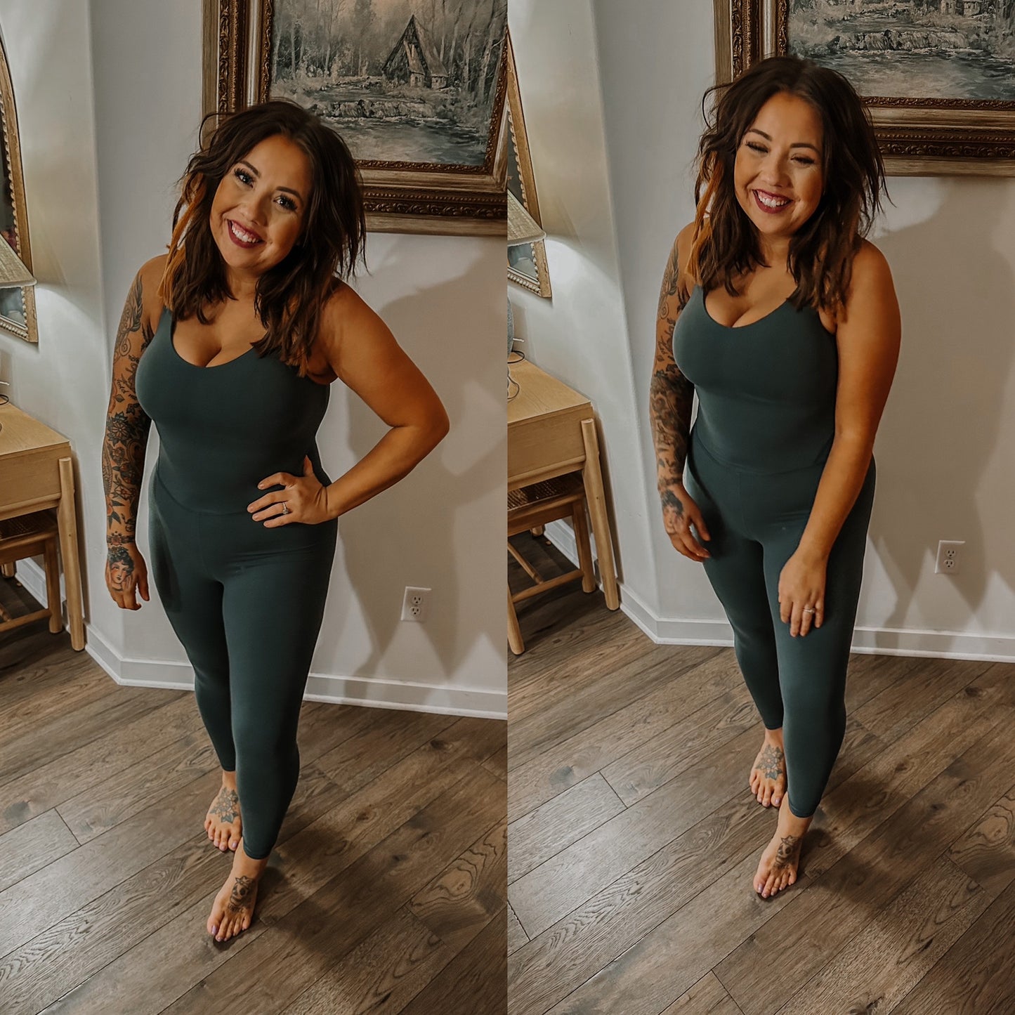 Thea Butter Fit Bodysuit in Smoked Spruce