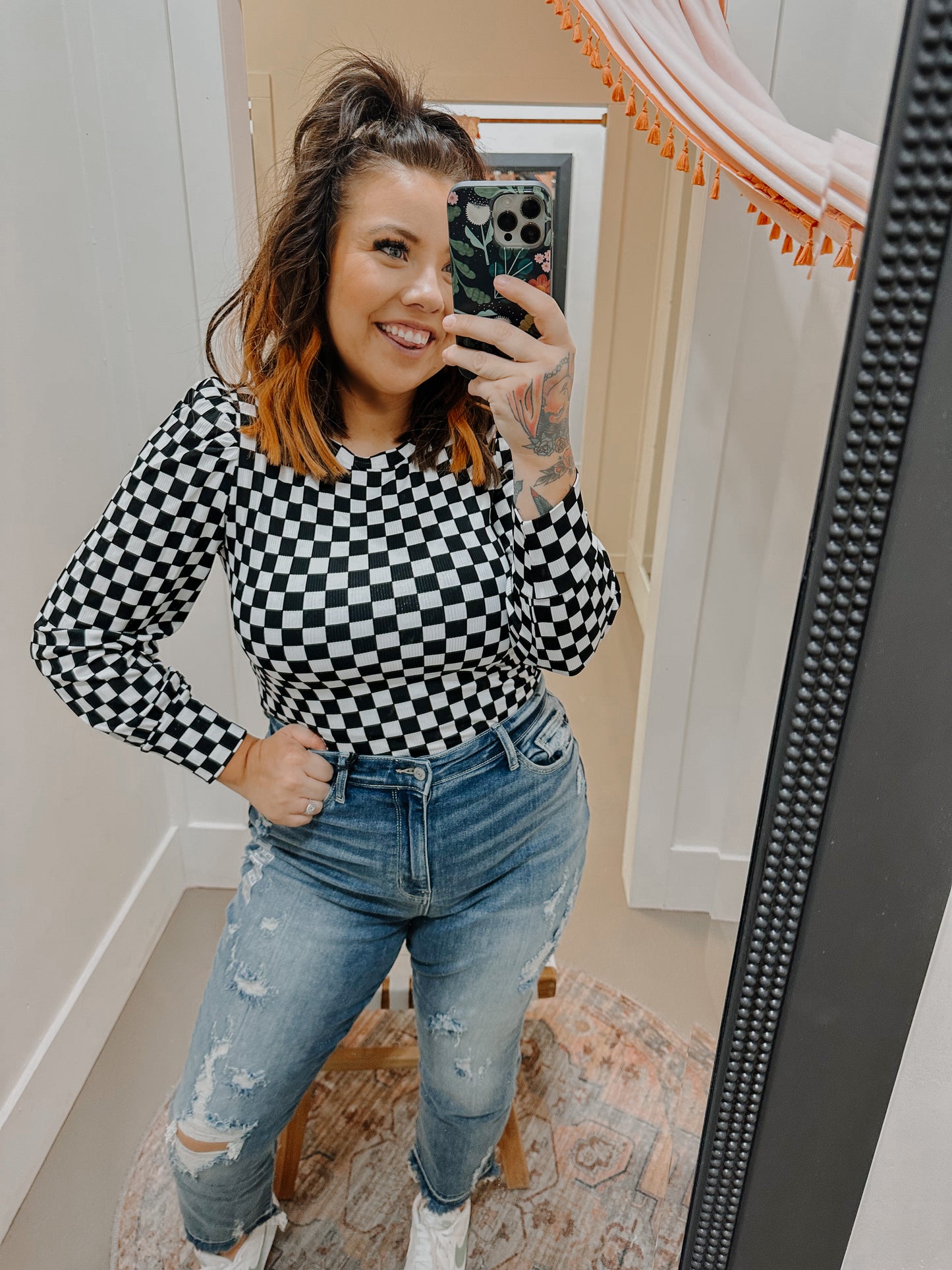 The Dizzy Checkered Top
