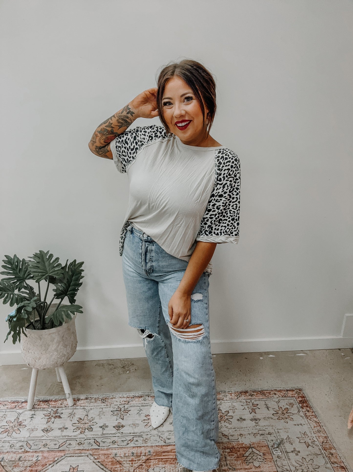The Riley Leopard Top