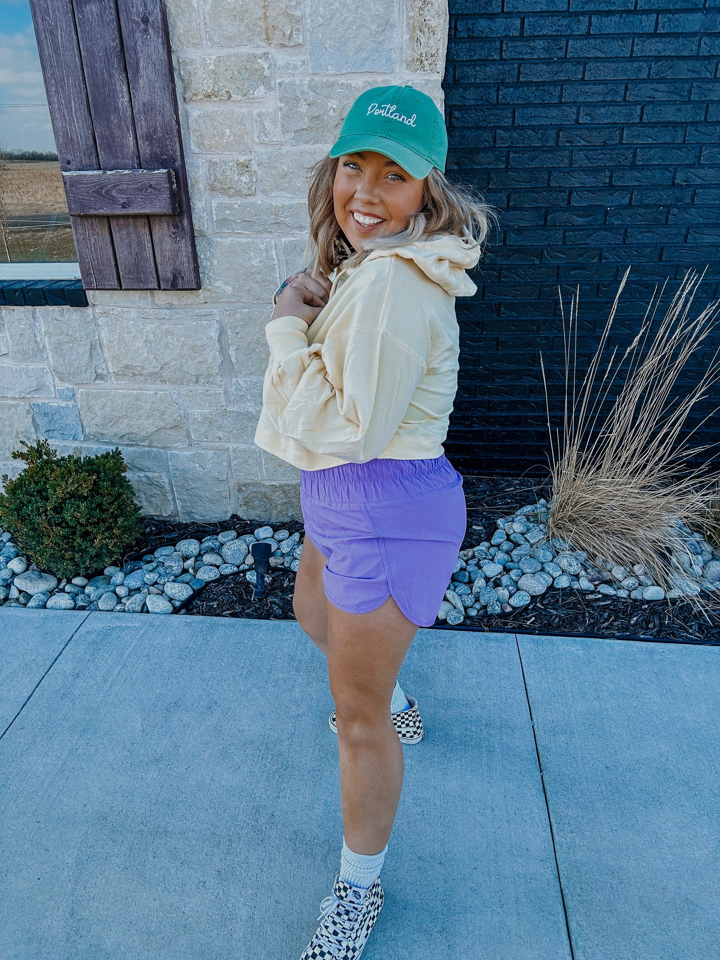 On The Run Windbreaker Shorts in Lavender