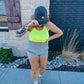 On The Run Windbreaker Shorts in Gray